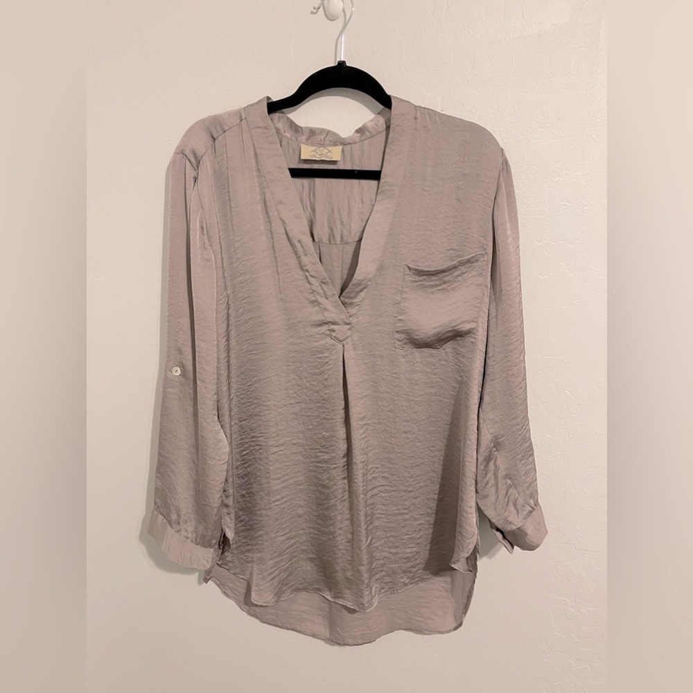 Crushed Satin Tunic